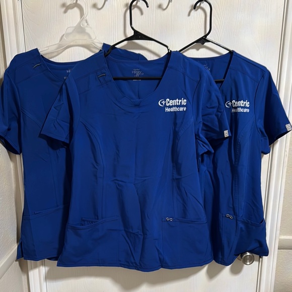 Cherokee Tops - Cherokee Infinity Women’s Scrub Tops Large Bundle‎ Of 3 Centric Healthcare Blue